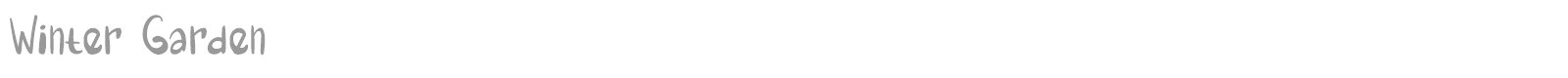 Winter Garden font preview